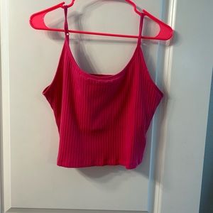 Old navy strappy ribbed knit cropped tank